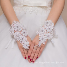 Горячая распродажа без пальцев высокое качество леди кружева украшения свадебные кружева перчатки
